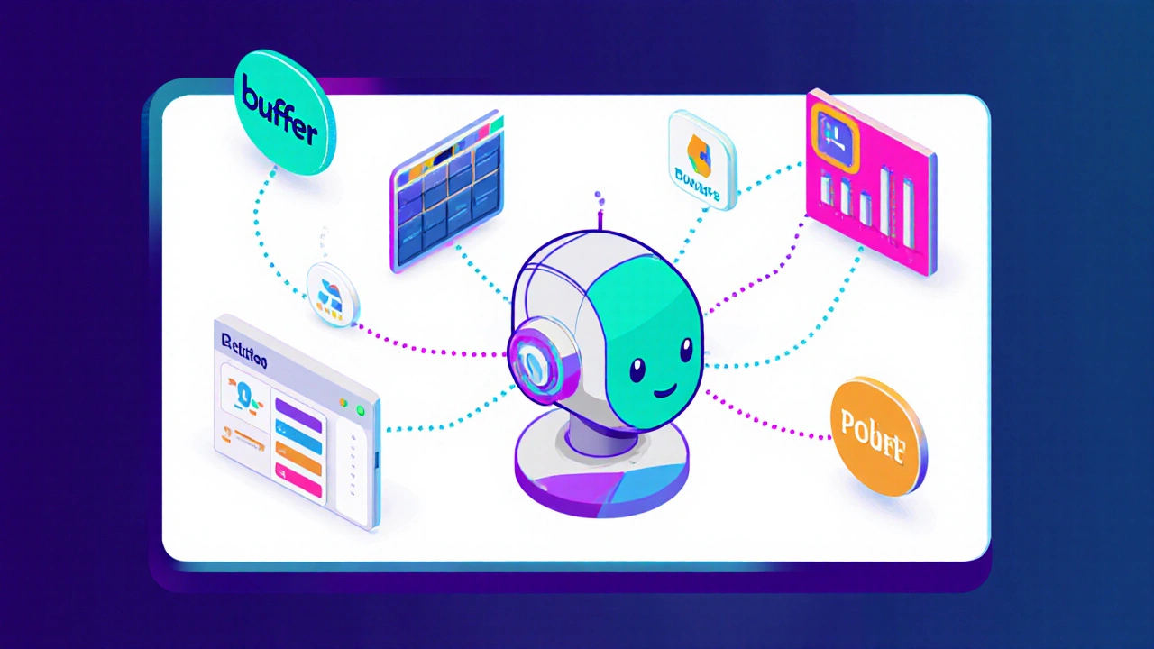 Ilustrace workflow, kde ChatGPT spojuje plánovače a analytiku.