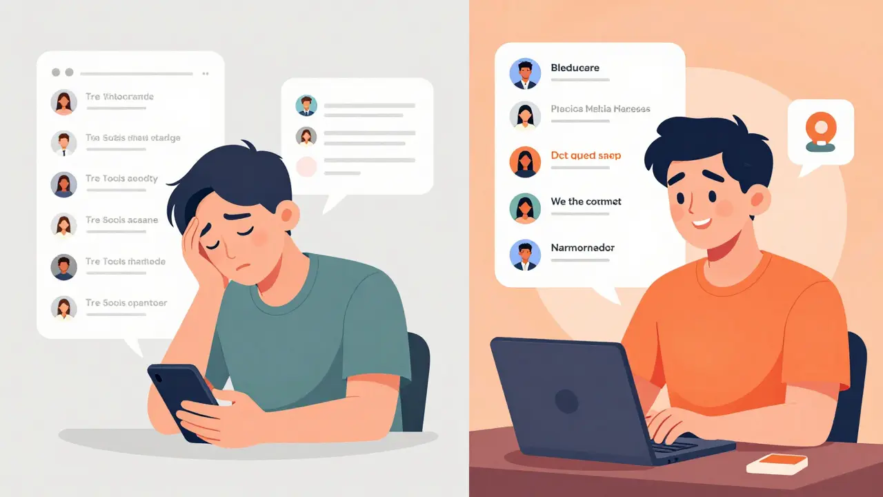 Před a po: ruční odpovídání na komentáře versus AI navrhující lidské a přirozené reakce.