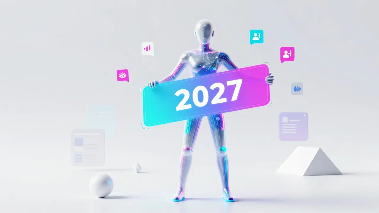 Futuristická vizualizace AI a personalizace v affiliate marketingu budoucnosti