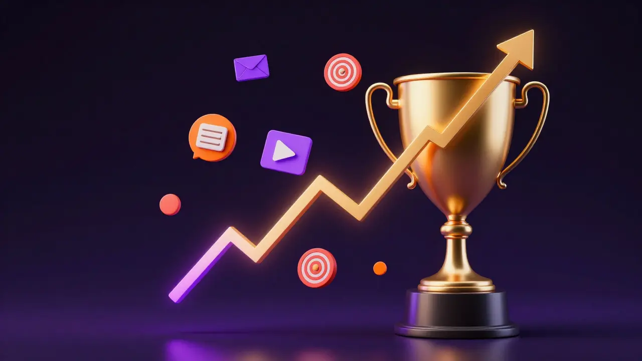 Koncept digitální konverze a růstu tržeb s analytickými prvky