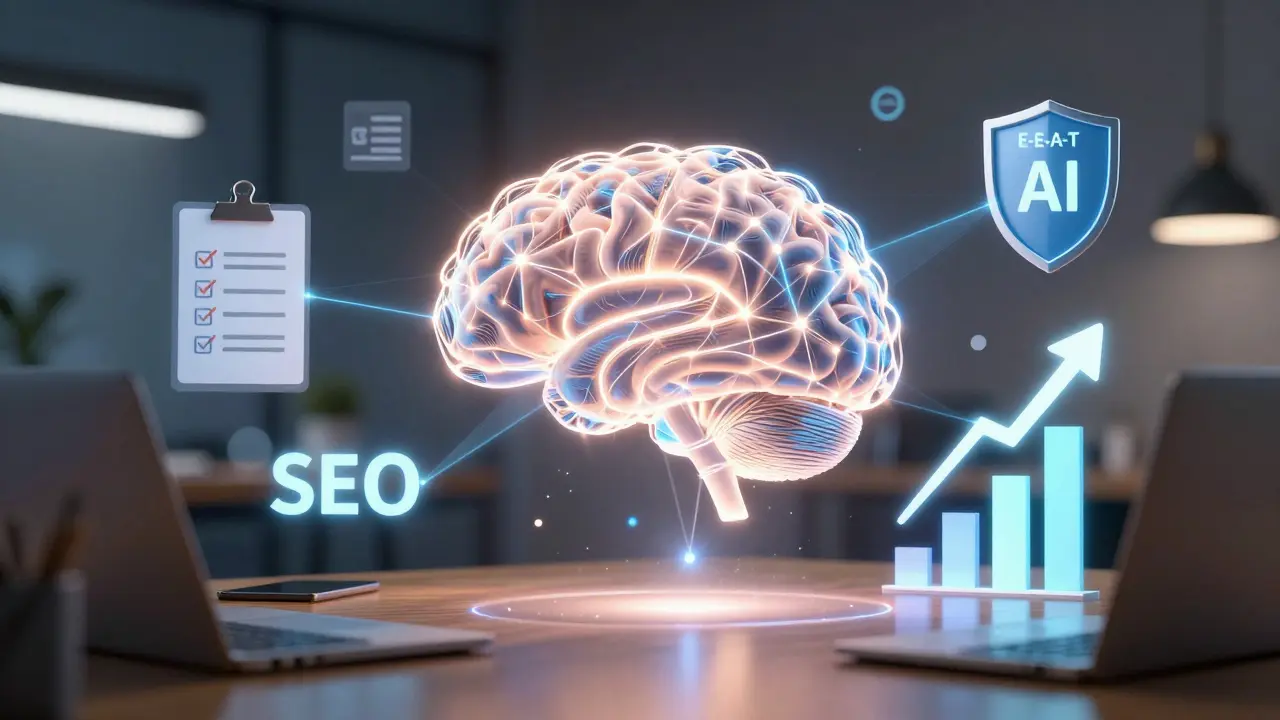 Metfora synergii mezi technologií a expertízou v SEO