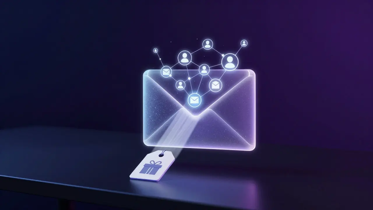 Konceptuální vizualizace personalizovaného e-mailového marketingu pomocí datových uzlů