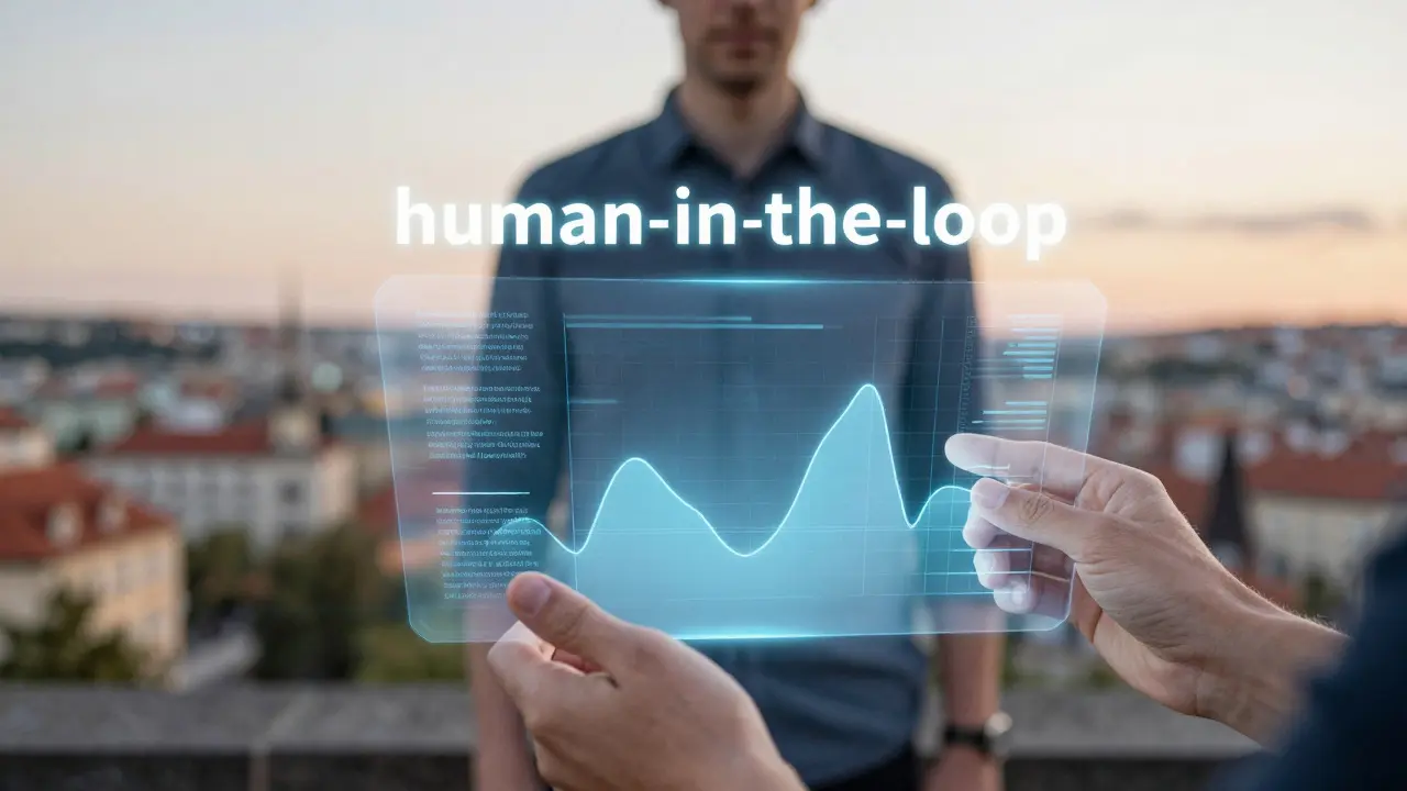Lidské ruce upravují holografická data pro kontrolu kvality